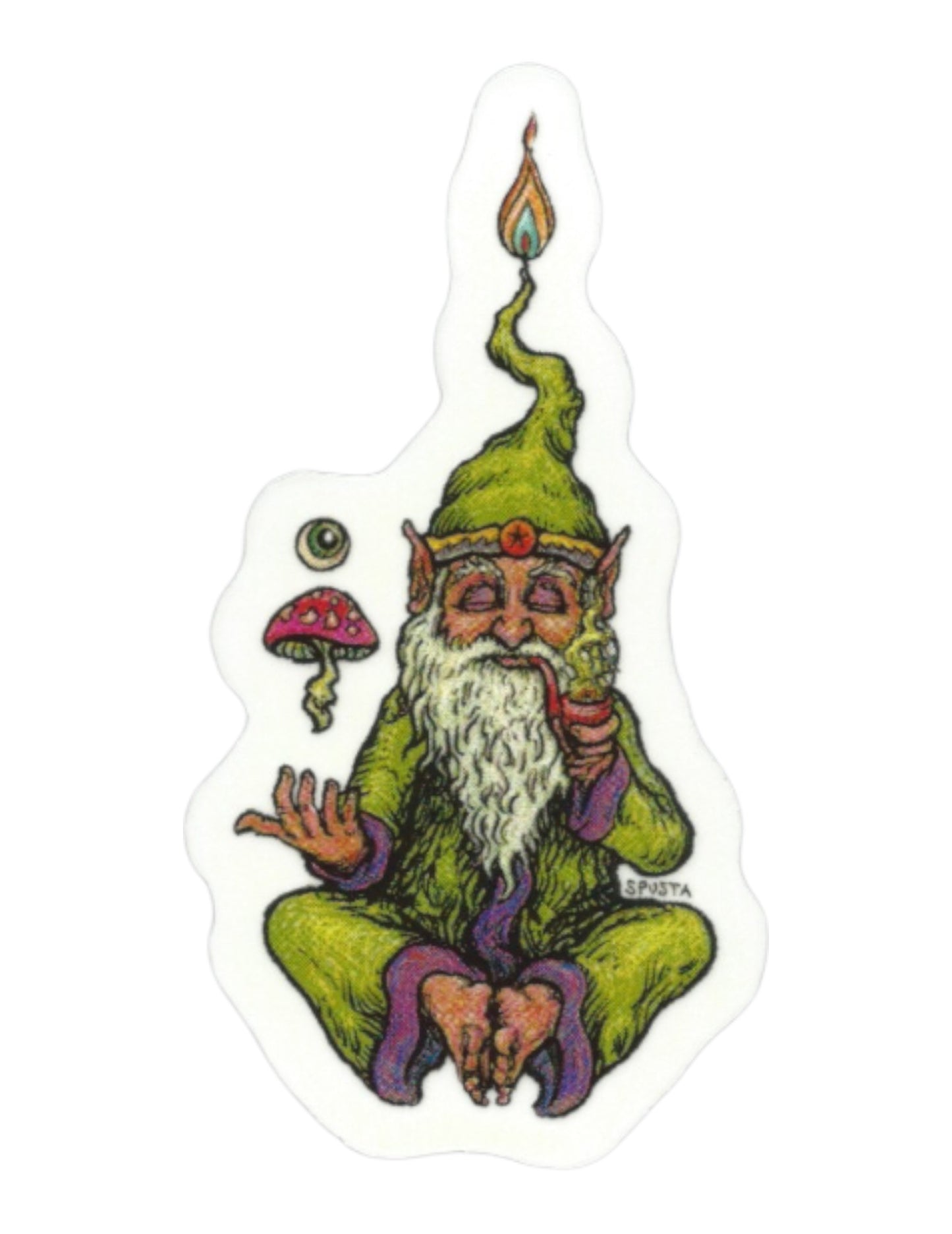 Marq Spusta The Knowing of Gnomeness Mini Sticker