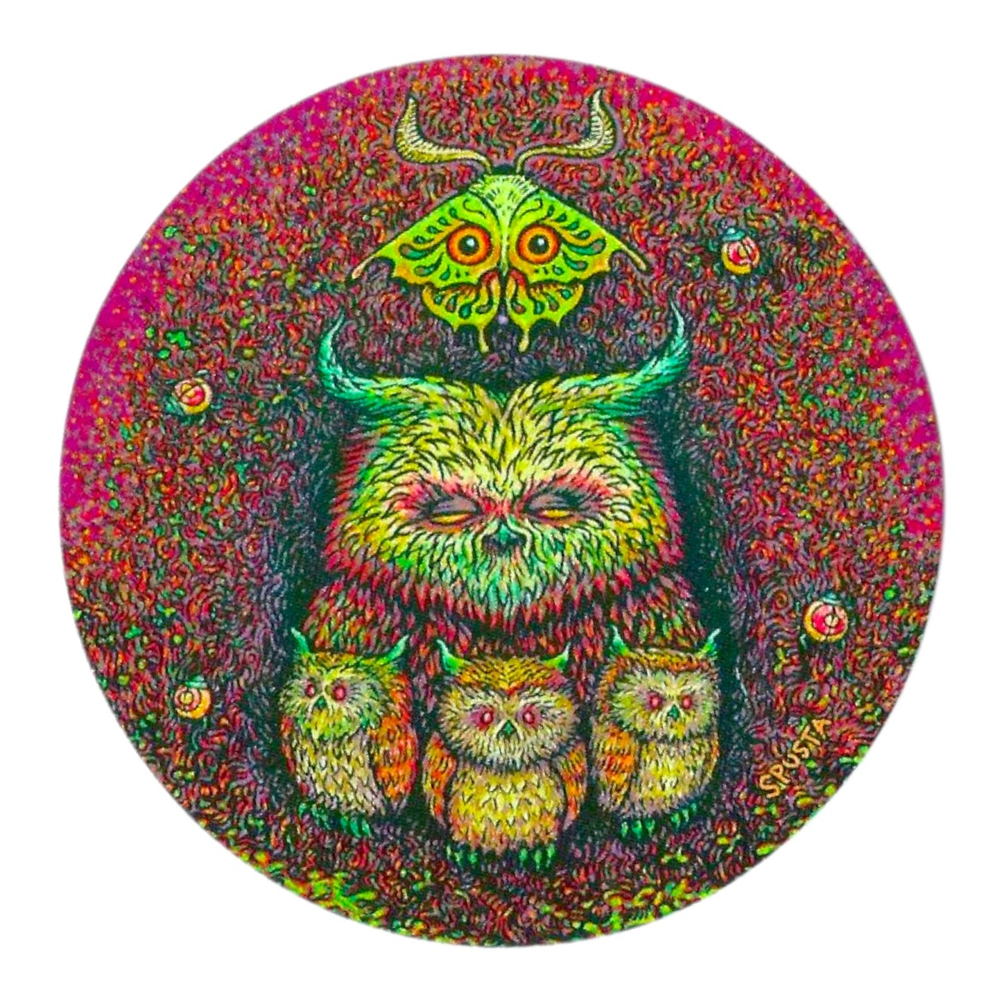 Marq Spusta "Nestling in a Nook" Sticker