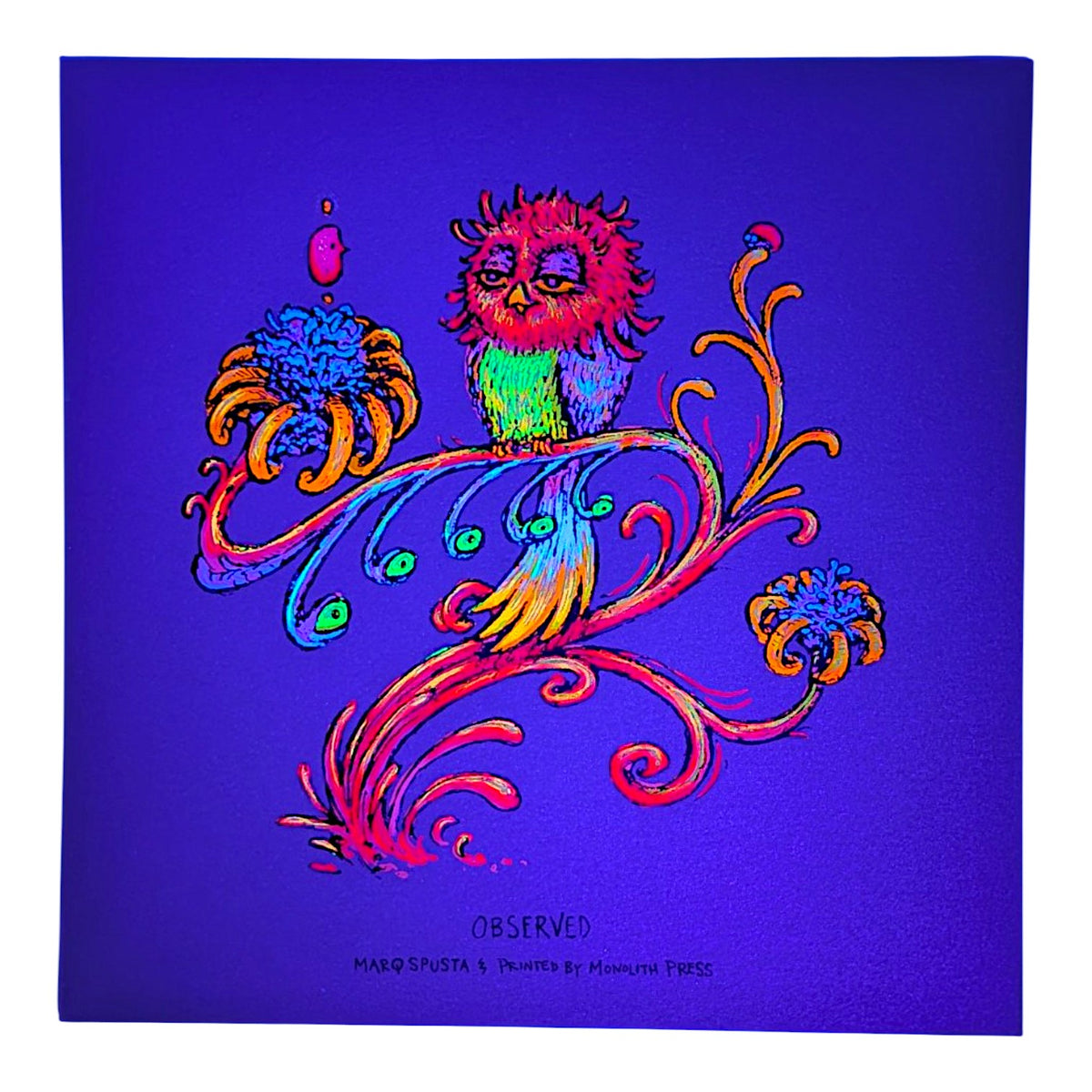 Marq Spusta
Observed, 2021
Screen print
5 x 5 in
Plate Signed