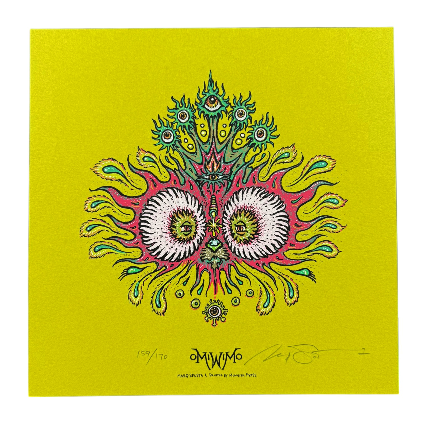 Marq Spusta "Omiwimo" (Chartreuse) Print