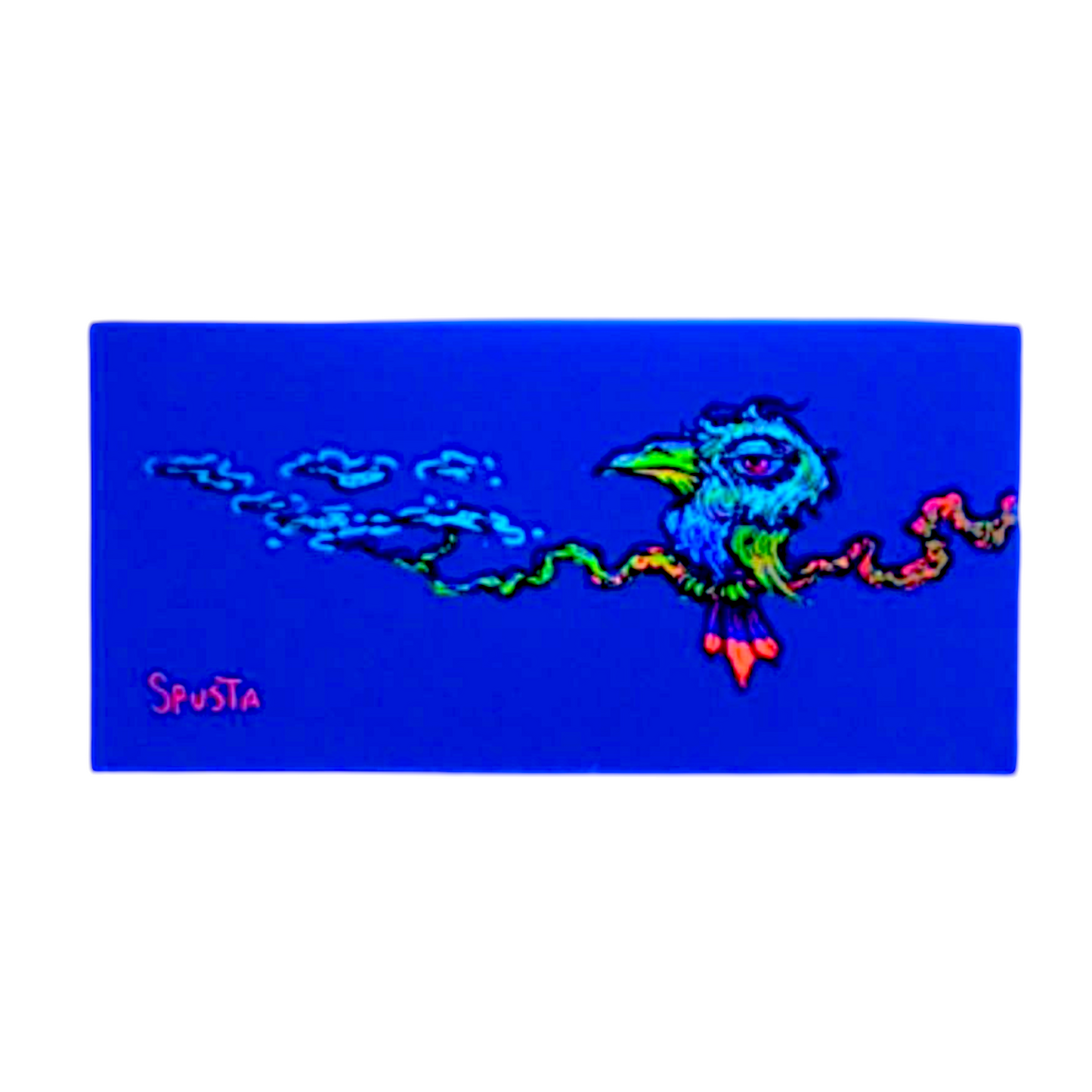 Marq Spusta Pecker on a Branch (Mirror Foil) Micro Print