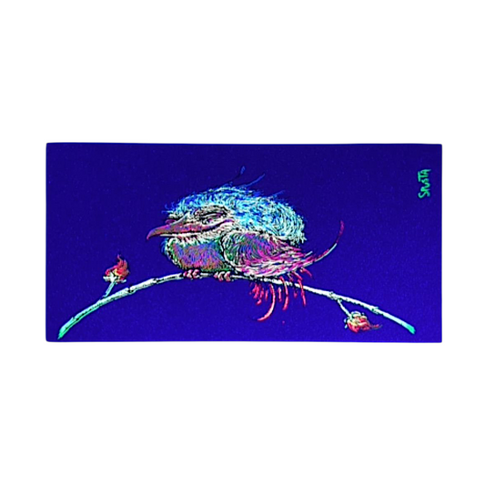 Marq Spusta Pleased and Perched (Dark Teal Shimmer) Micro Print