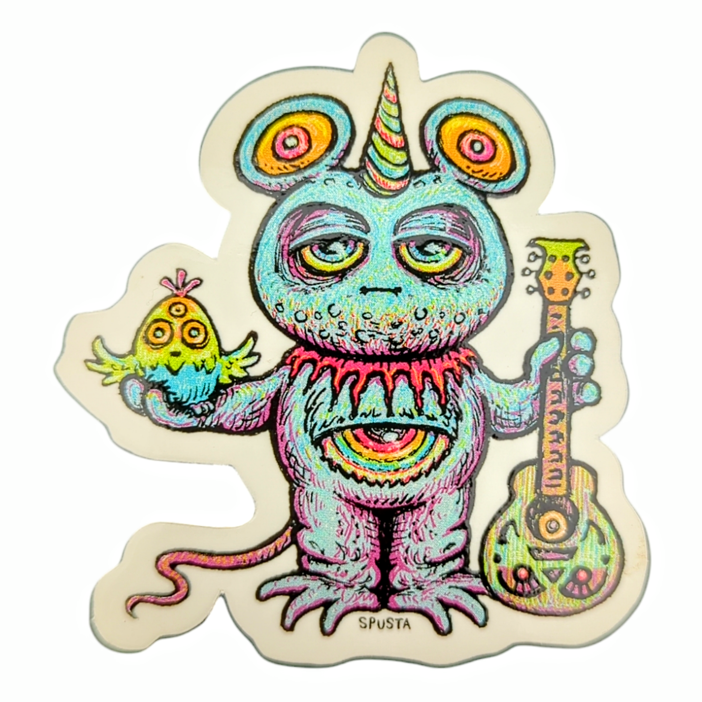 Marq Spusta Ponbonwibbler Sticker
Includes (1) 3 x 3 die cut vinyl sticker