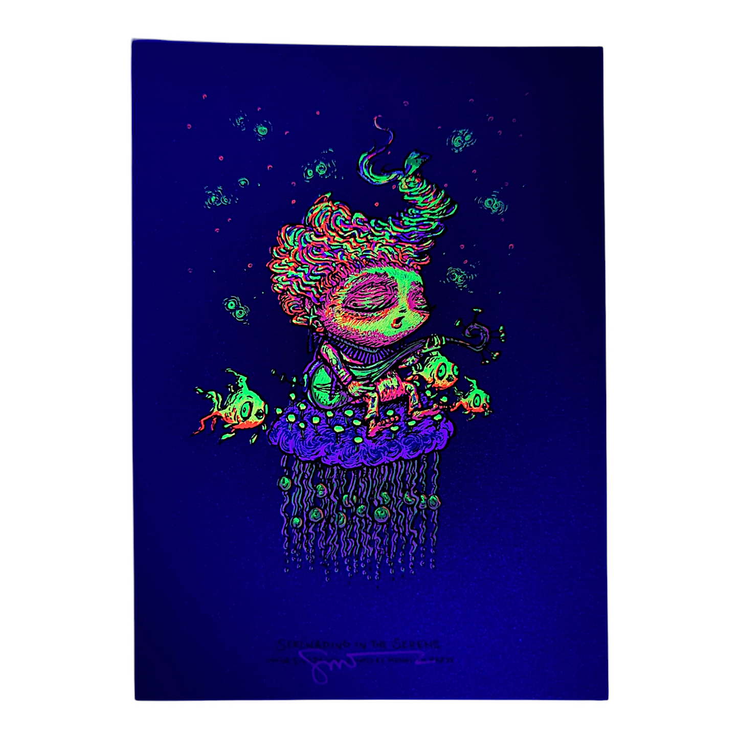 Marq Spusta
Serenading In The Serene, 2024
Screen print
5 x 7 in
Hand signed by the artist