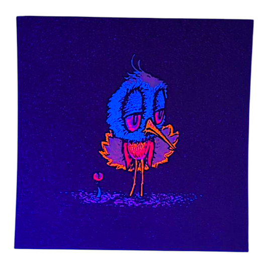 Marq Spusta
Skeeter Bird (Black Shimmer), 2021
Screen print
3 x 3 in
Plate signed