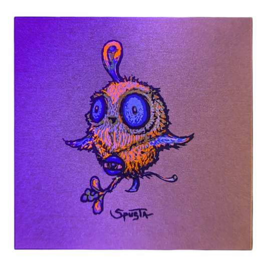 Marq Spusta Smeezy's Bird, 2016 Screen print 3 x 3 in Plate signed