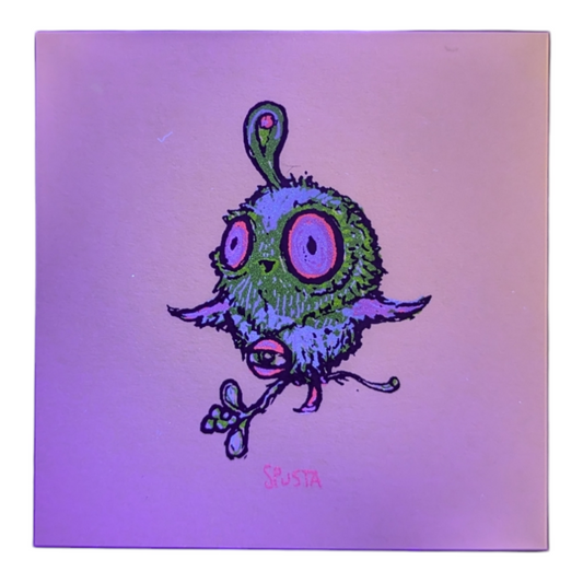 Marq Spusta Smeezy's Bird (Flat Yellow), 2016 Screen print 3 x 3 in Plate signed