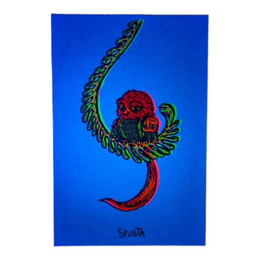 Marq Spusta Some Odd Birds, 2020 Screen print 3 x 2 in Plate signed