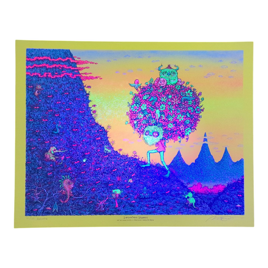 Marq Spusta
Surmountable Steepness (Absinthe), 2020
Screen print
18 x 14 in
Edition of 22
Hand Signed + numbered by the artist