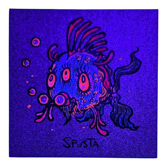 Marq Spusta
Third Eye Fish (Dirty Gold)
Screen print
2 x 2 in
Plate Signed