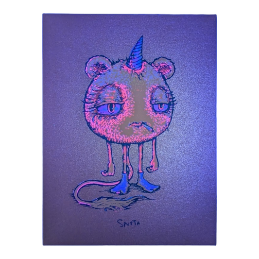 Marq Spusta Tokey (Gold Shimmer), 2022 Screen print 4 x 3 in Plate signed