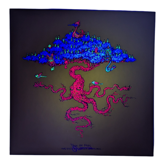 Marq Spusta
Tree Be Free (Absinthe Rubber), 2023
Screen print
7 x 7 in
Signed by the artist