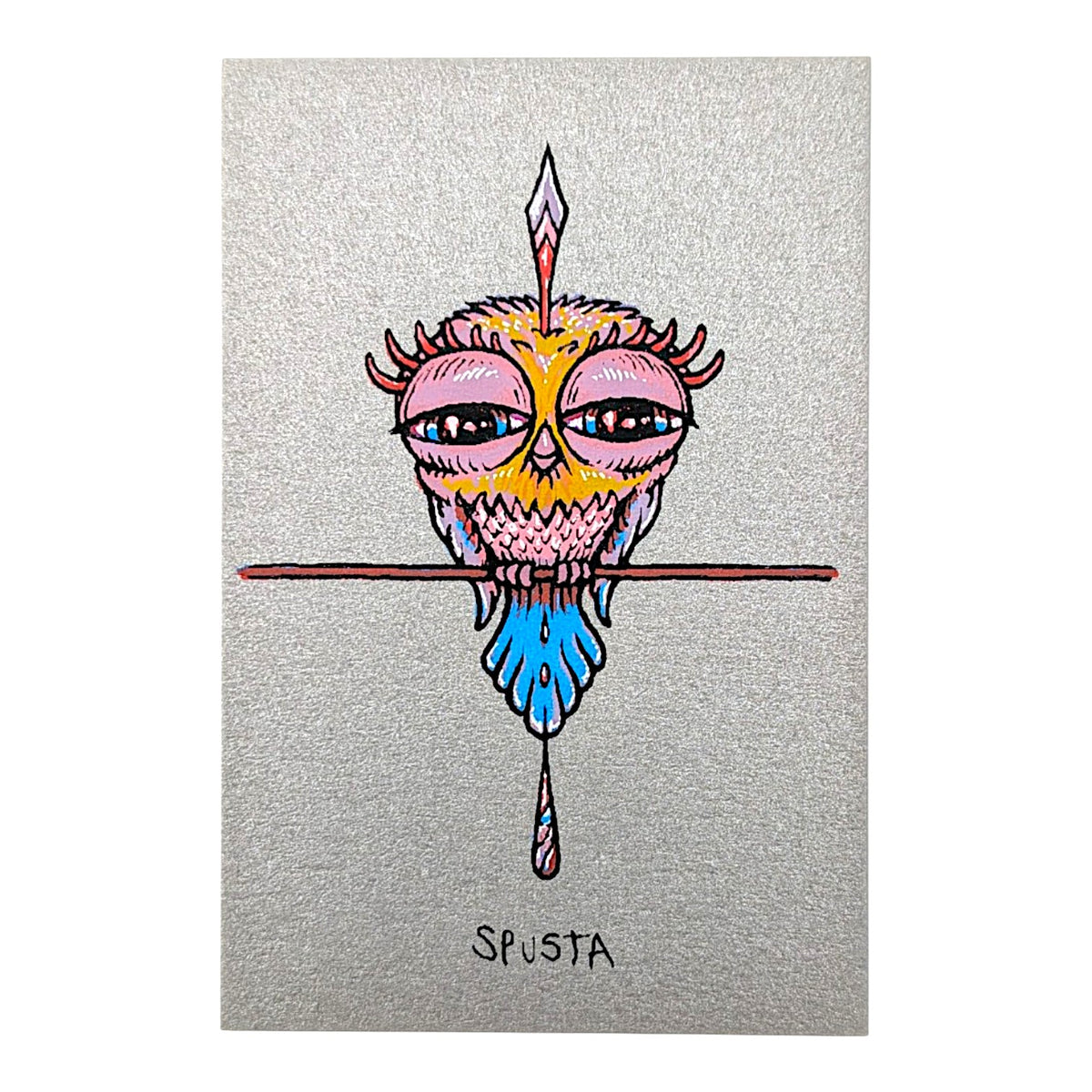 Marq Spusta
Tweet (Silver Shimmer), 2020
Screen print
2 x 3 in
Plate Signed