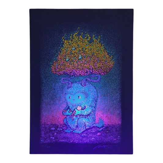 Marq Spusta
Umbzy (Black Rubber)
Screen print
10 x 14 in
Edition of 160
Hand Signed + Numbered by the artist