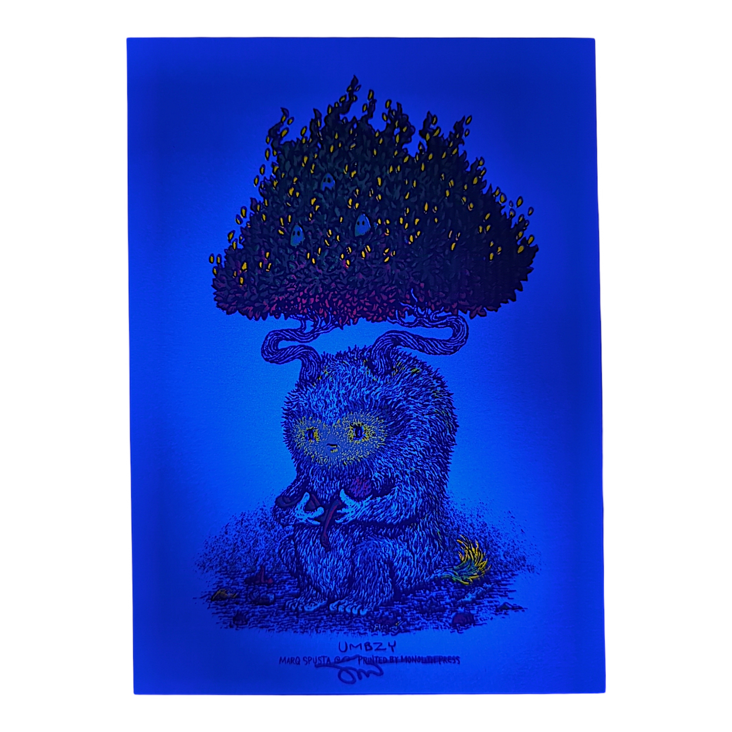 Marq Spusta
Umbzy (Powder Blue), 2023
Screen print
5 x 7 in
Hand Signed by the artist