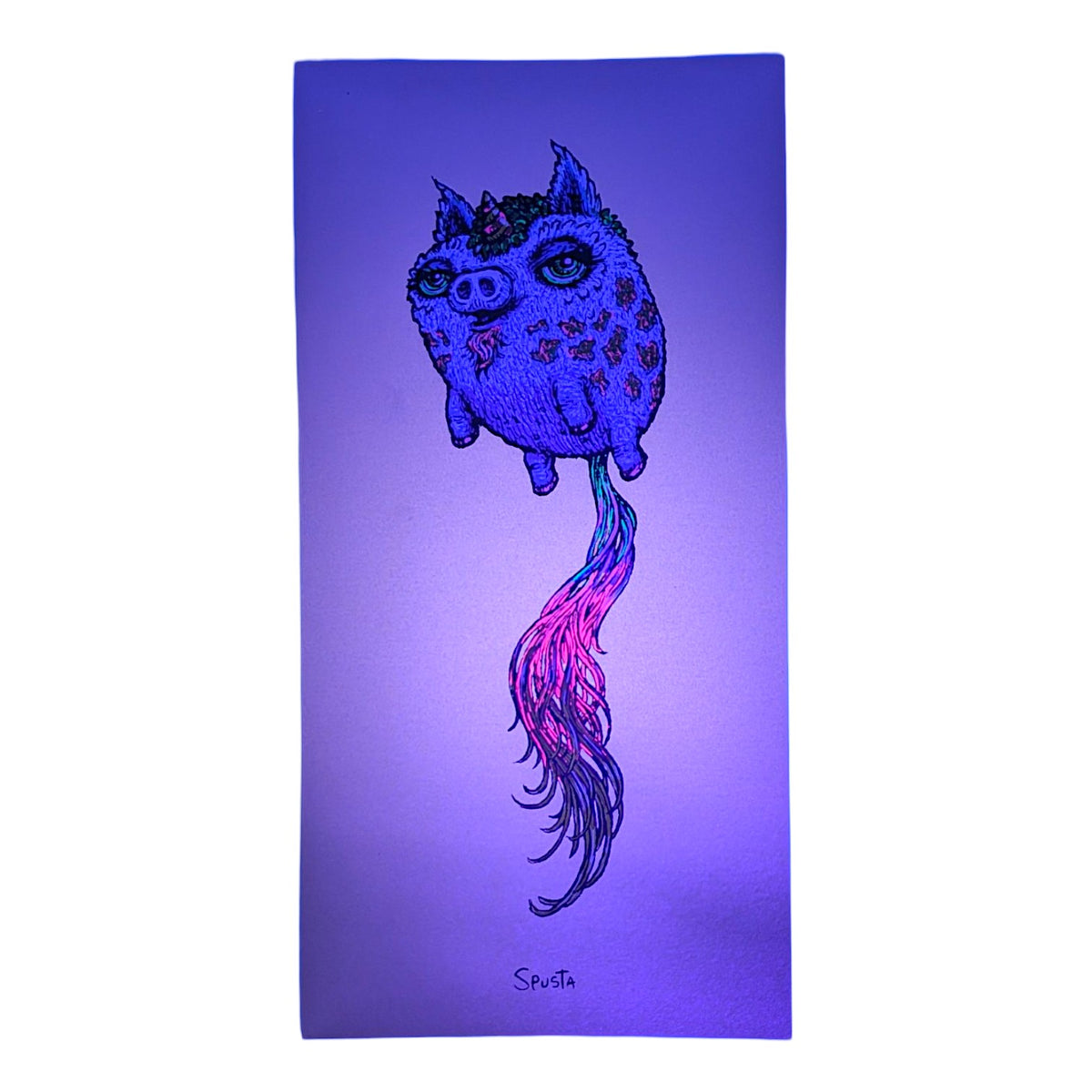 Marq Spusta
Unipigness (Pink Shimmer), 2021
Screen print
4 x 8 in
Plate Signed