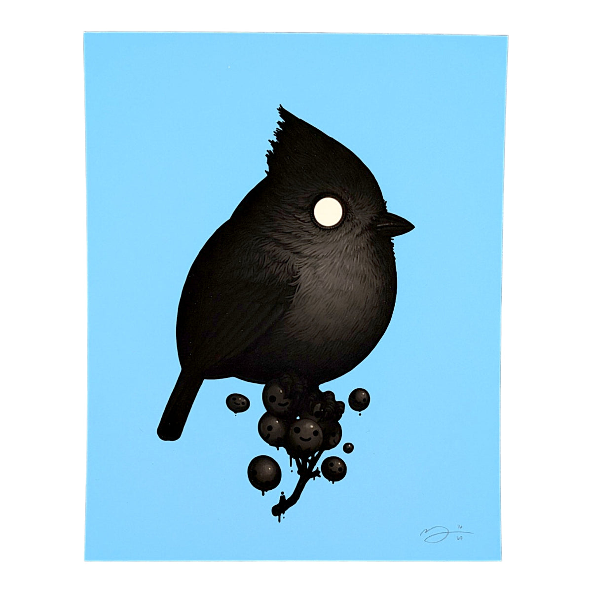 Mike Mitchell Oak Titmouse (Void), 2026 Archival Print on Cotton Rag Paper 8 x 10 in Edition of 60 Hand signed + numbered by the artist