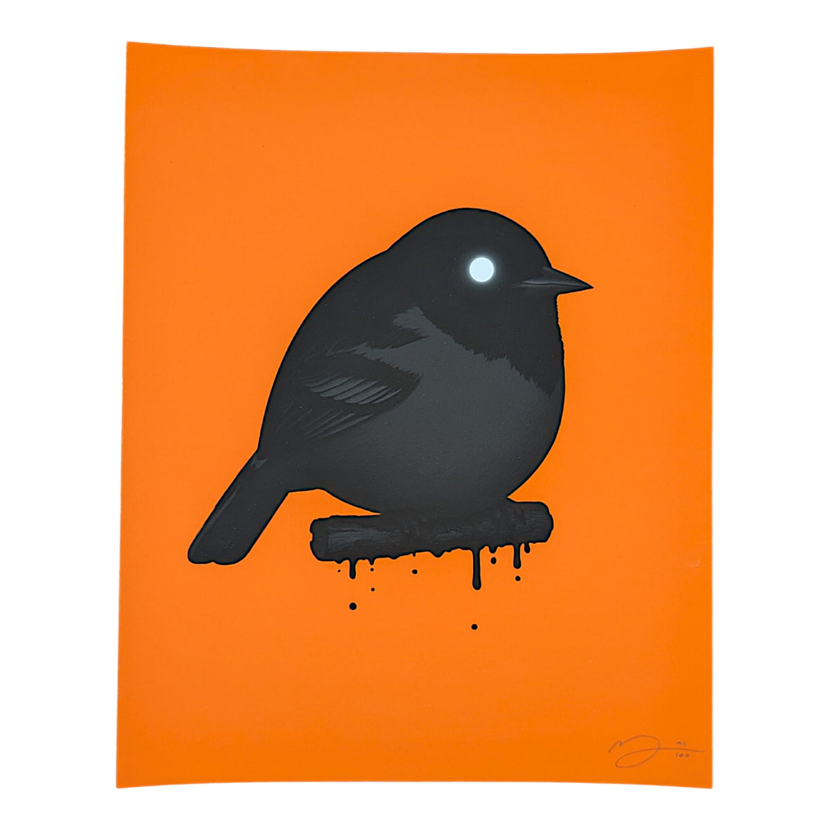 Mike Mitchell Oriole II (Void Orange), 2021 Archival Print on Cotton Rag Paper 8 x 10 in Edition of 100 Hand signed + numbered by the artist