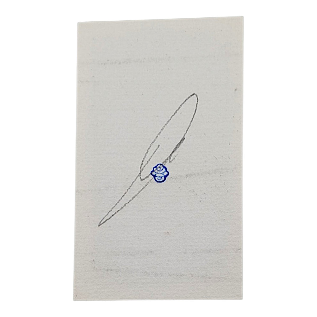 Phelgm Untitled, 2026 Etching 3.125 x 1.895 in Blue Stamp - Small Run (Edition of 150) Hand signed + stamped by the artist on verso