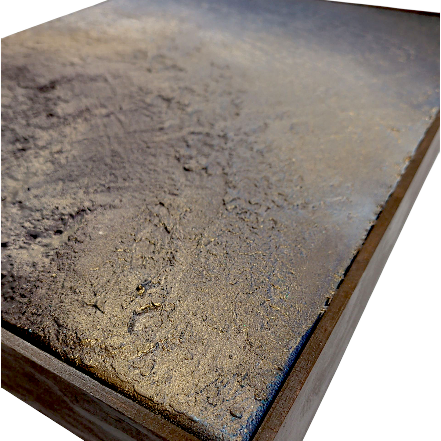 Rick Medina
Ophelia
Mixed media on canvas
16 x 20 in each
One hand signed by the artist on verso. From Rick Medina's Celestial Core Samples series
Custom frame:
16.5 x 20.5 x 1.75 in
Custom framed by the artist
*These paintings are constructed without a specific orientation or directionality - the work moves like a compass, and can be displayed in any orientation. For additional viewpoints, please visit "Ophelia" here