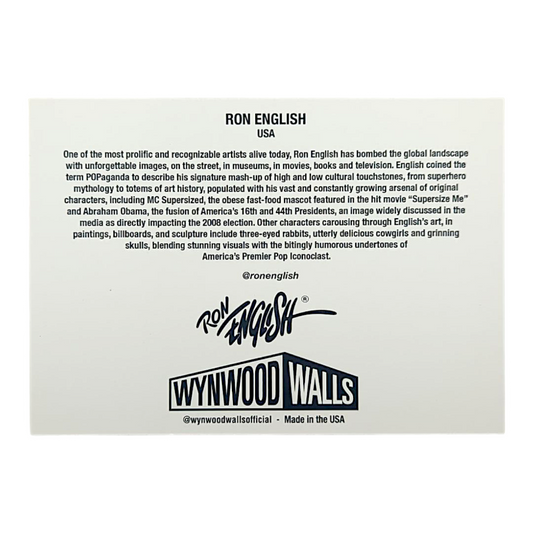 Ron English Grin Art Card