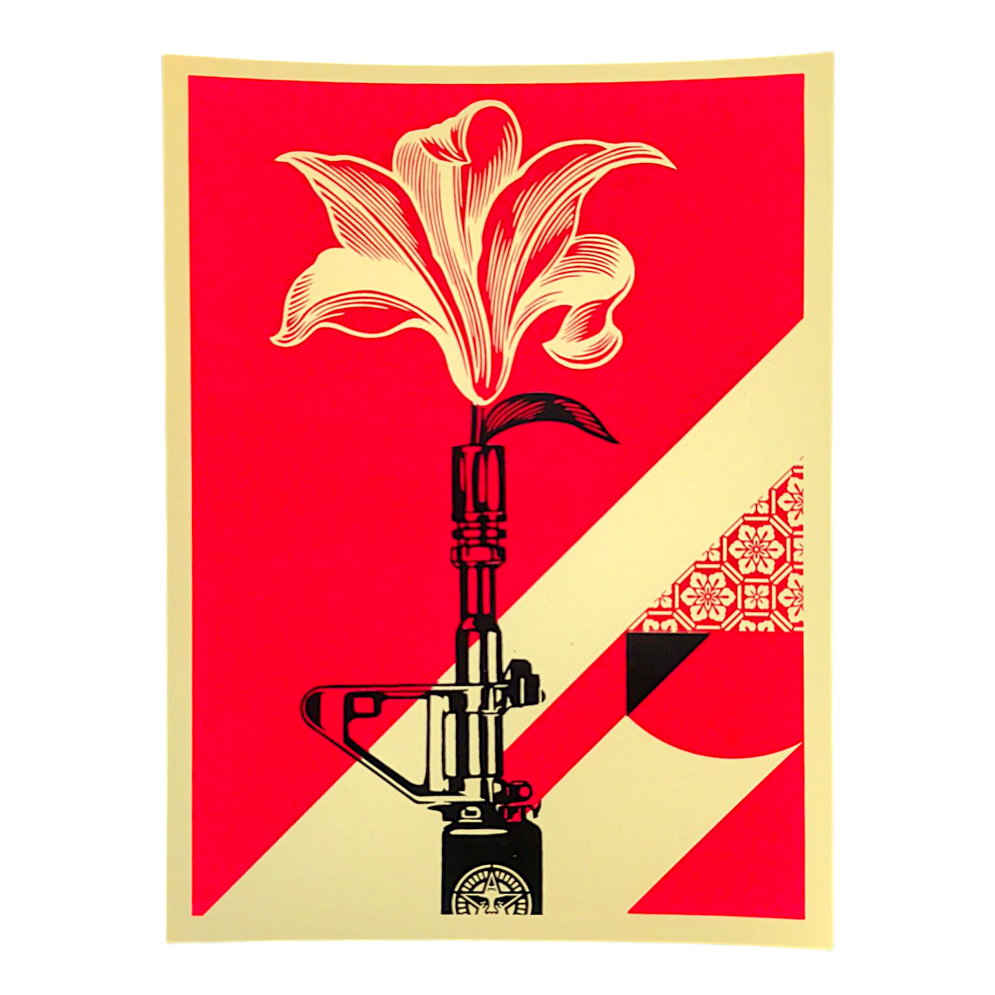 Shepard Fairey AR-15 Lily Sticker