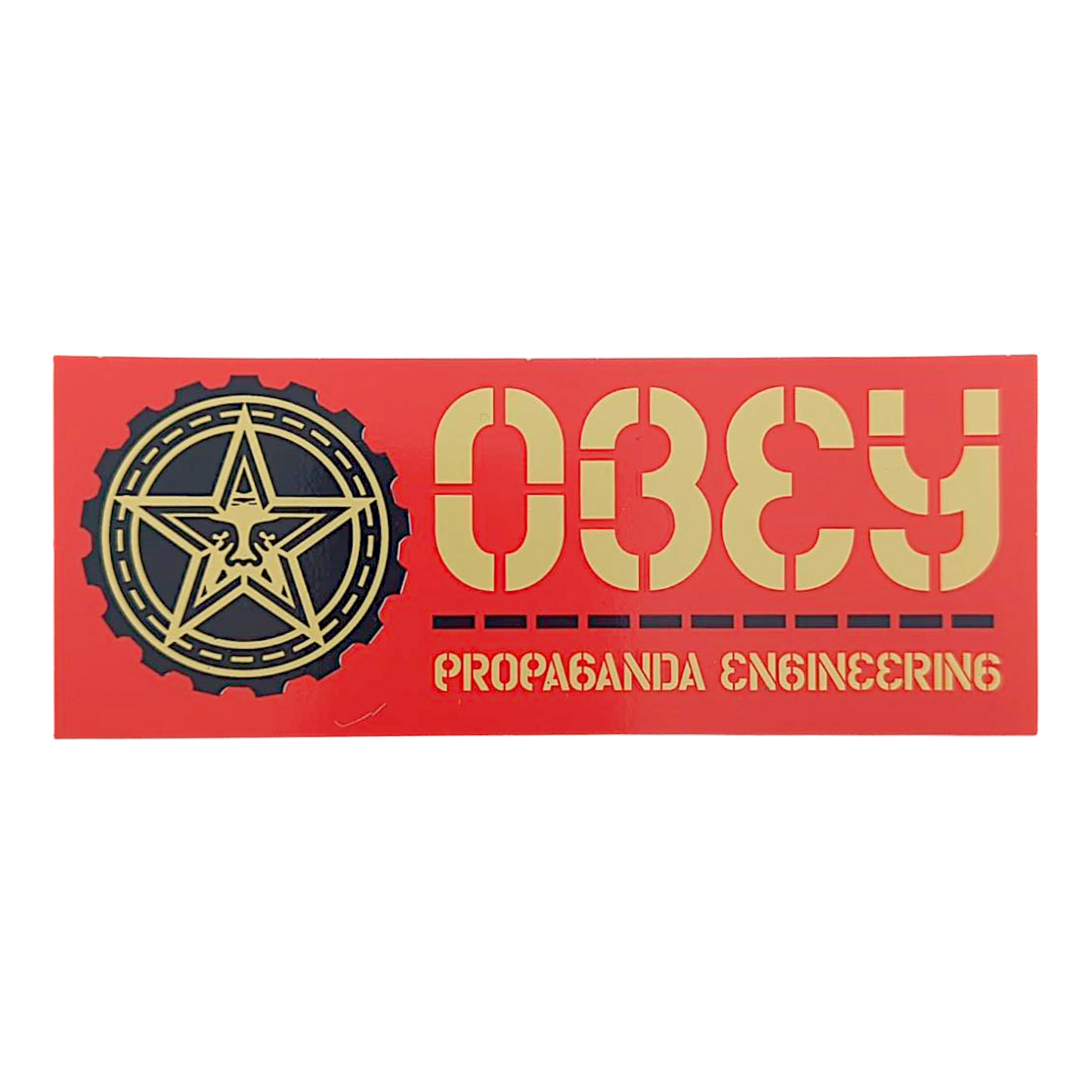 Shepard Fairey Obey Sticker
4.75. x 2" vinyl sticker