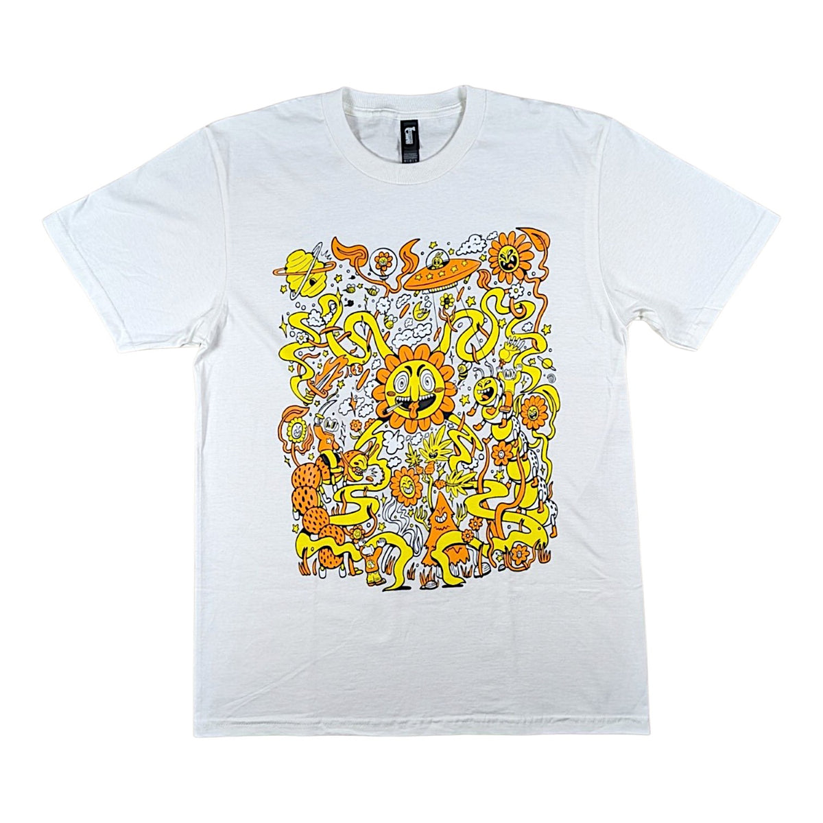 Skully Vibes "Battle for the Garden" Shirt - White