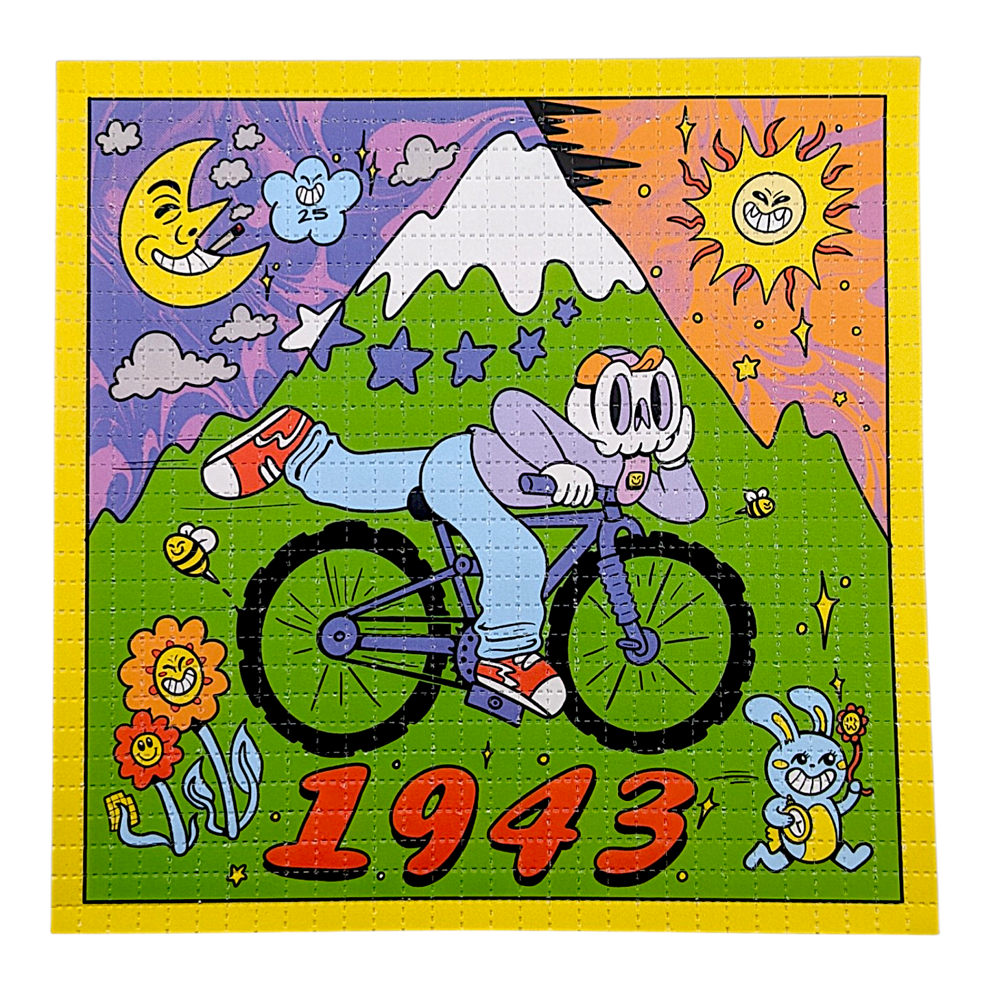 Skully Vibes
Take the Ride, 2026
Archival pigment print on perforated paper
7.5 x 7.5 in
Edition of 60
Hand signed + numbered by the artist