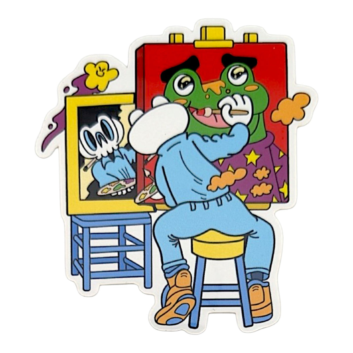 Skully Vibes "Froggy Portrait" Sticker