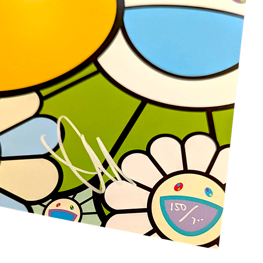 Takashi Murakami
Poppin' Flowers, 2025
Offset lithograph + high gloss varnishing
23.62 x 23.62 in
Edition of 300
Hand signed + numbered by the artist
© Takashi Murakami/Kaikai Kiki Co., Ltd. All Rights Reserved.