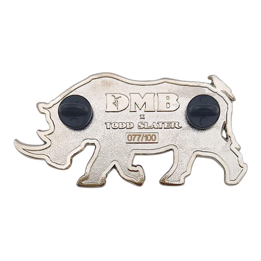 Todd Slater
Pregnant Rhino, 2023
Soft enamel pin with glitter fills and various metals
Approx. 3 x 1.5 in
Edition of 100