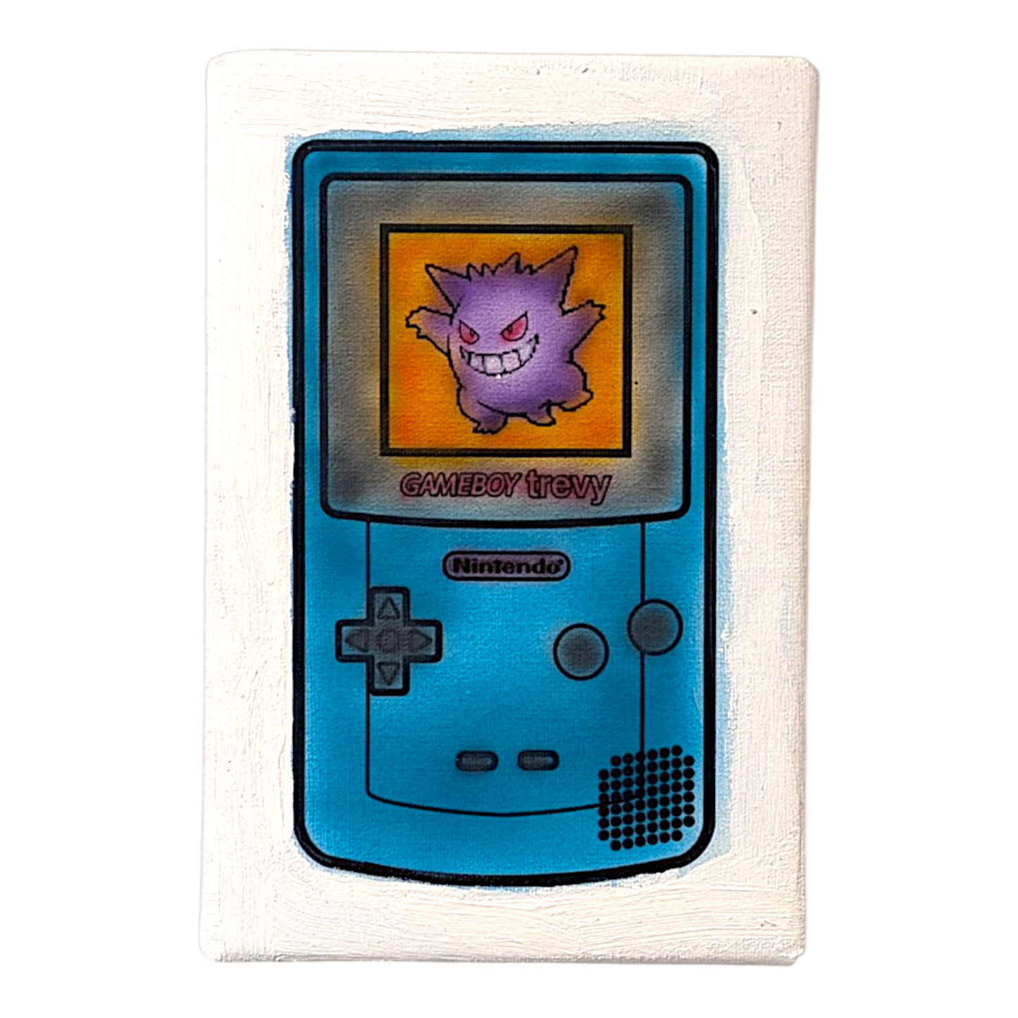Trevy Metal "Game Boy #8" Original on Canvas