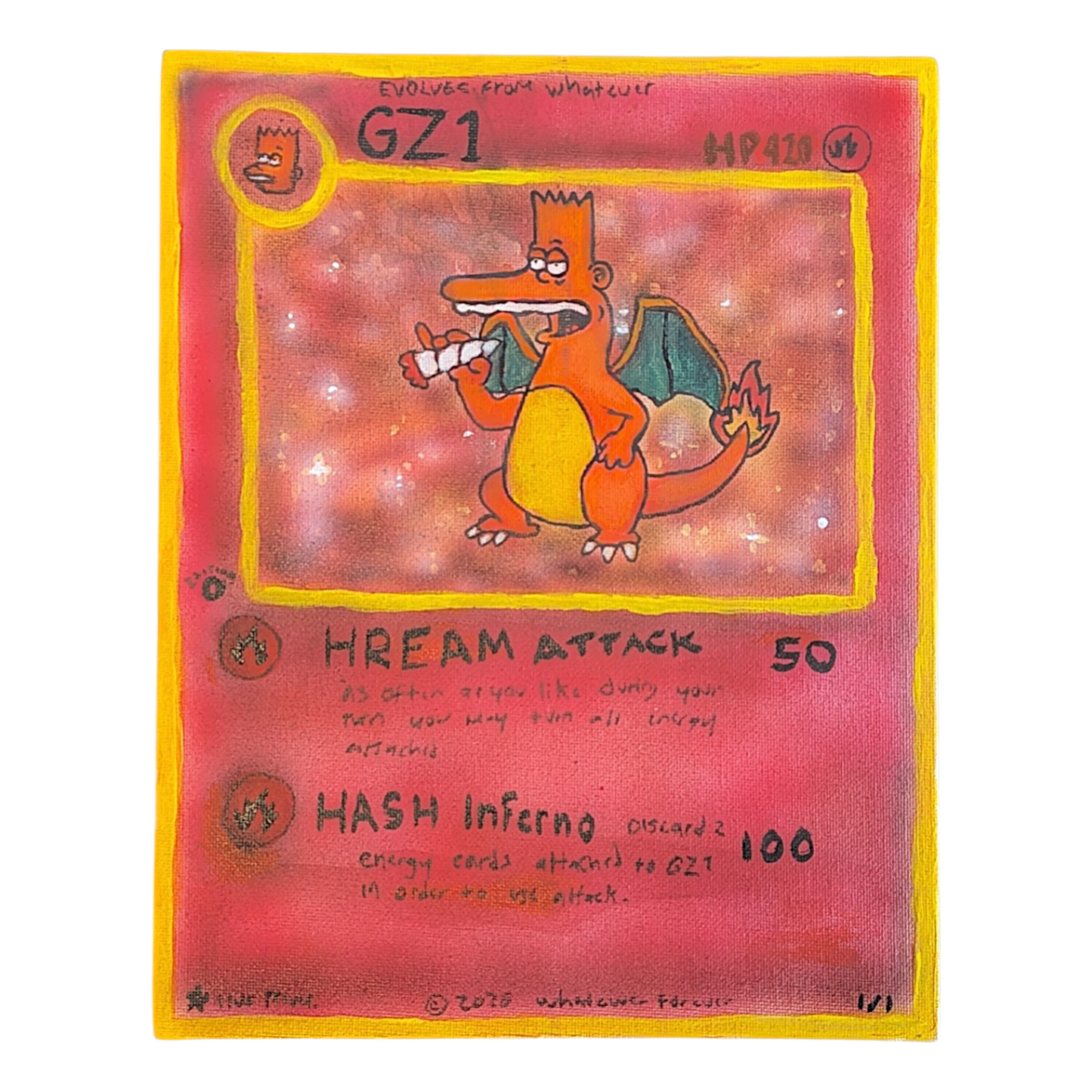 Trevy Metal x GZ1 "Evolves from Whatever" Original on Canvas