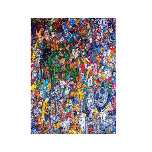 Vincent Gordon "Cartoon Gumbo" Blanket - Double Sided (Vertical & Horizontal)
Featuring both horizontal and vertical oriented sides
Approx. 80 x 60 in
100% Polyester Fleece
During a 4 month period in 2018, Vincent spent a total of 700 hours at 10+ festivals in 5 different states to create the imagery featured on this blanket.
SHARE