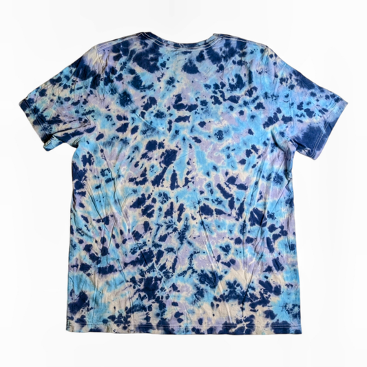 Vincent Gordon Melty Mushrooms Tie-Dye T Shirt
Sublimated image
100% Polyester
Unisex
Crew neck
Due to the handmade nature of tie-dye, there may be some variation in color. This item runs small. Please order one size larger than your normal size.