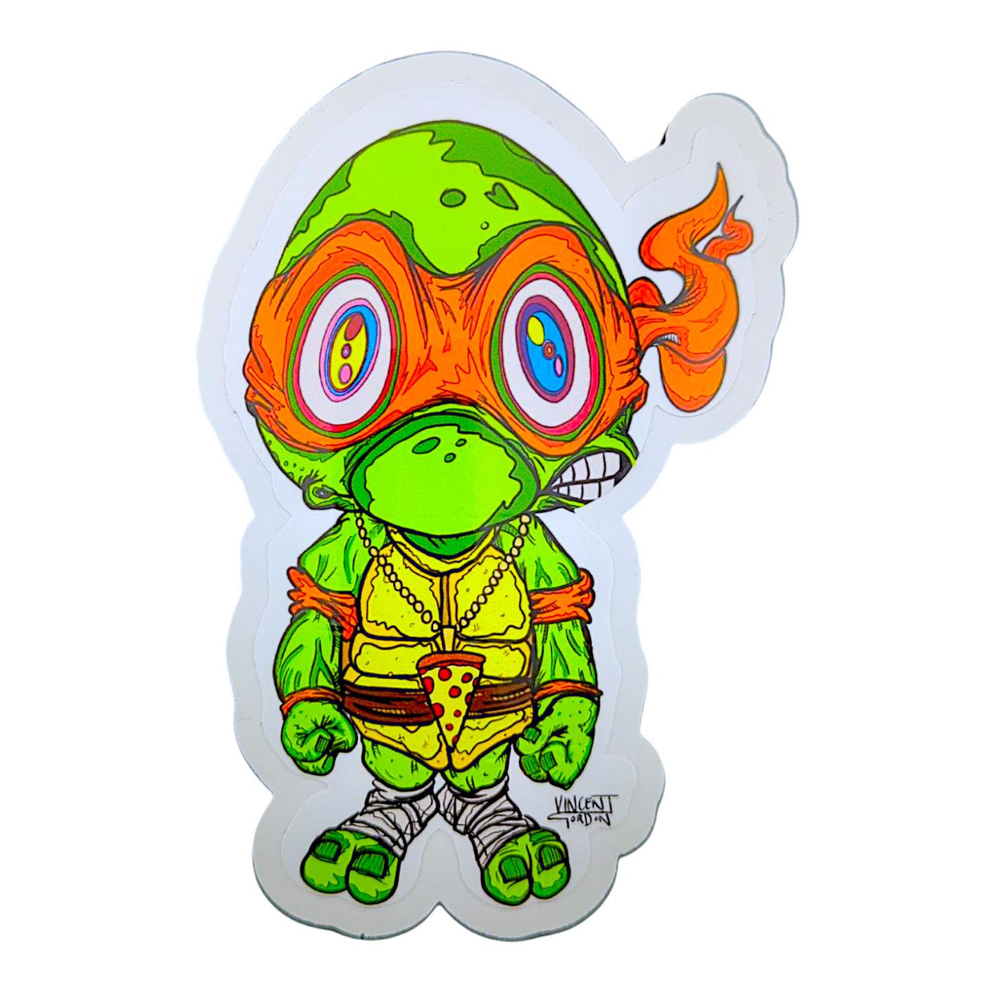 Vincent Gordon Michelangelo (TMNT Study) Sticker