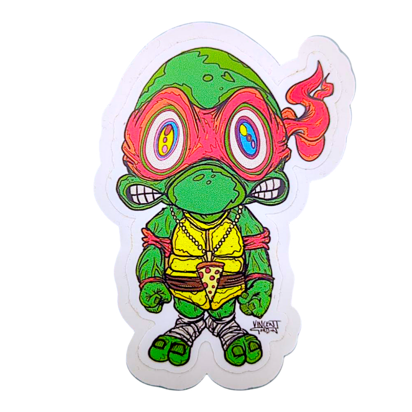 Vincent Gordon Raphael TMNT Study (Medium) Sticker
3 x 4.25” die cut vinyl sticker