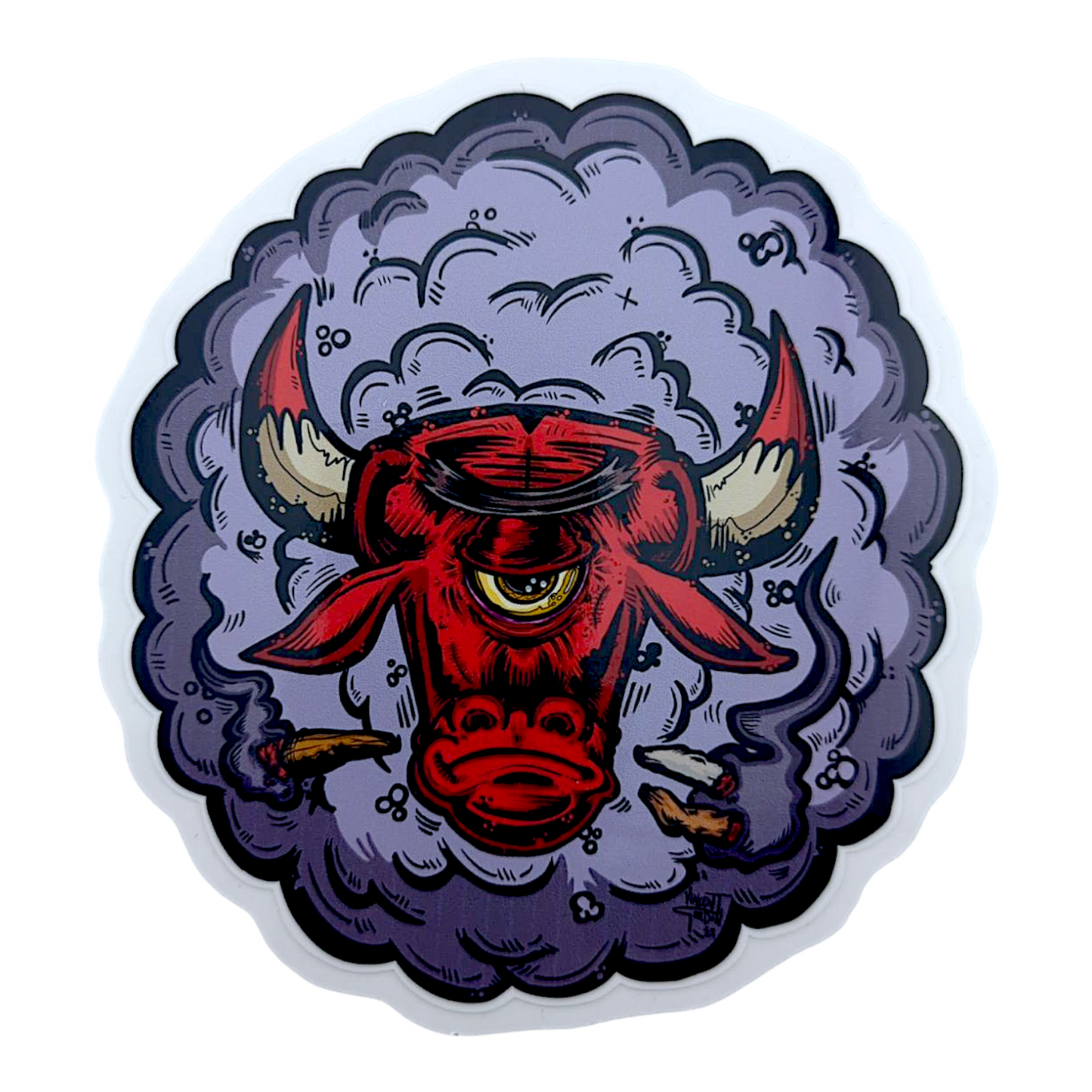 Vincent Gordon Smokabull Sticker