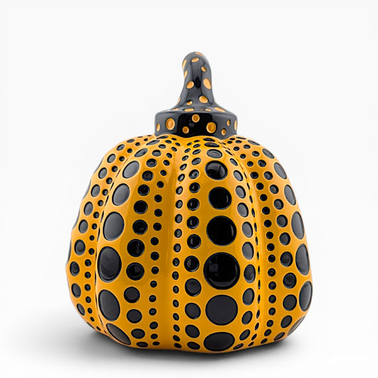 Yayoi Kusama
Pumpkin (Yellow), 2015
Painted cast resin
4 x 3.15 x 3.25 in
Accompanied by original box
