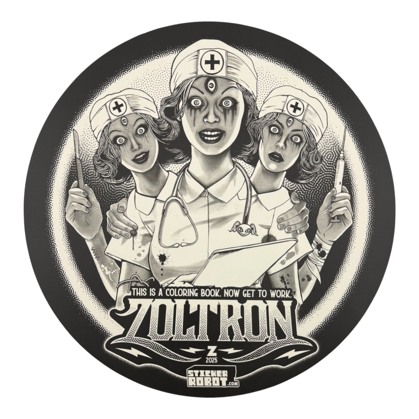 Zoltron The Doctor is In Sticker