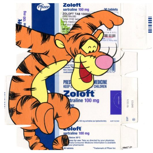 Ben Frost "Tigger on Zoloft" Print