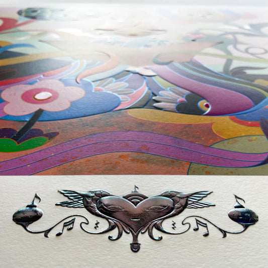 James Jean Harmony, 2021 Archival Print on Cotton Rag Paper Image size: 22.3215" tall x 16.75" wide | Paper size: 25.125" tall x 20" wide Edition of 903 Hand Signed + Numbered by the artist.