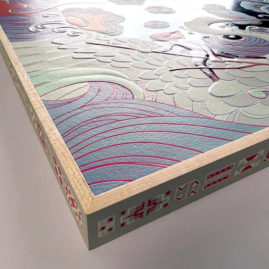 James Jean Santiago, 2022 Archival Print on Cotton Rag Paper Print size: 15 5/9 x 11 5/9 in | Frame size: 16 x 12 x 1 in Edition of 200 Hand Signed + Numbered by the artist.