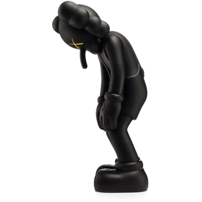 KAWS Small Lie (Black), 2017 Vinyl figure 11 × 5 × 4 1/2 in