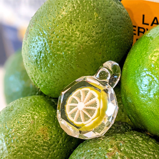 Sam Lyons x Pat Taylor Faceted "Lime Slice" Pendant