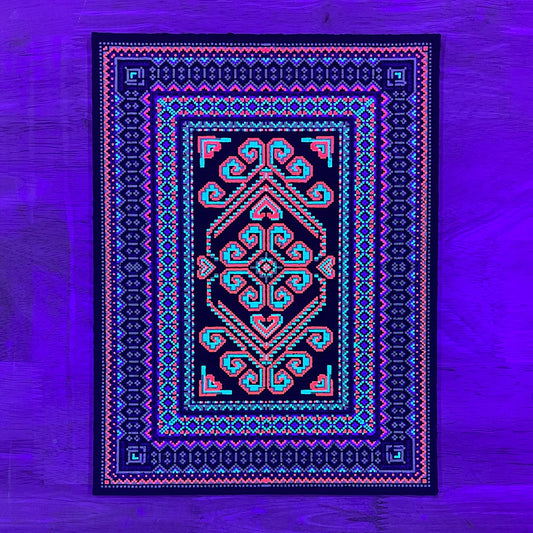 Heartbeat Bitrug, 2022 UV & Glow Print on Moodmat 8.25 x 11 in Edition of 333