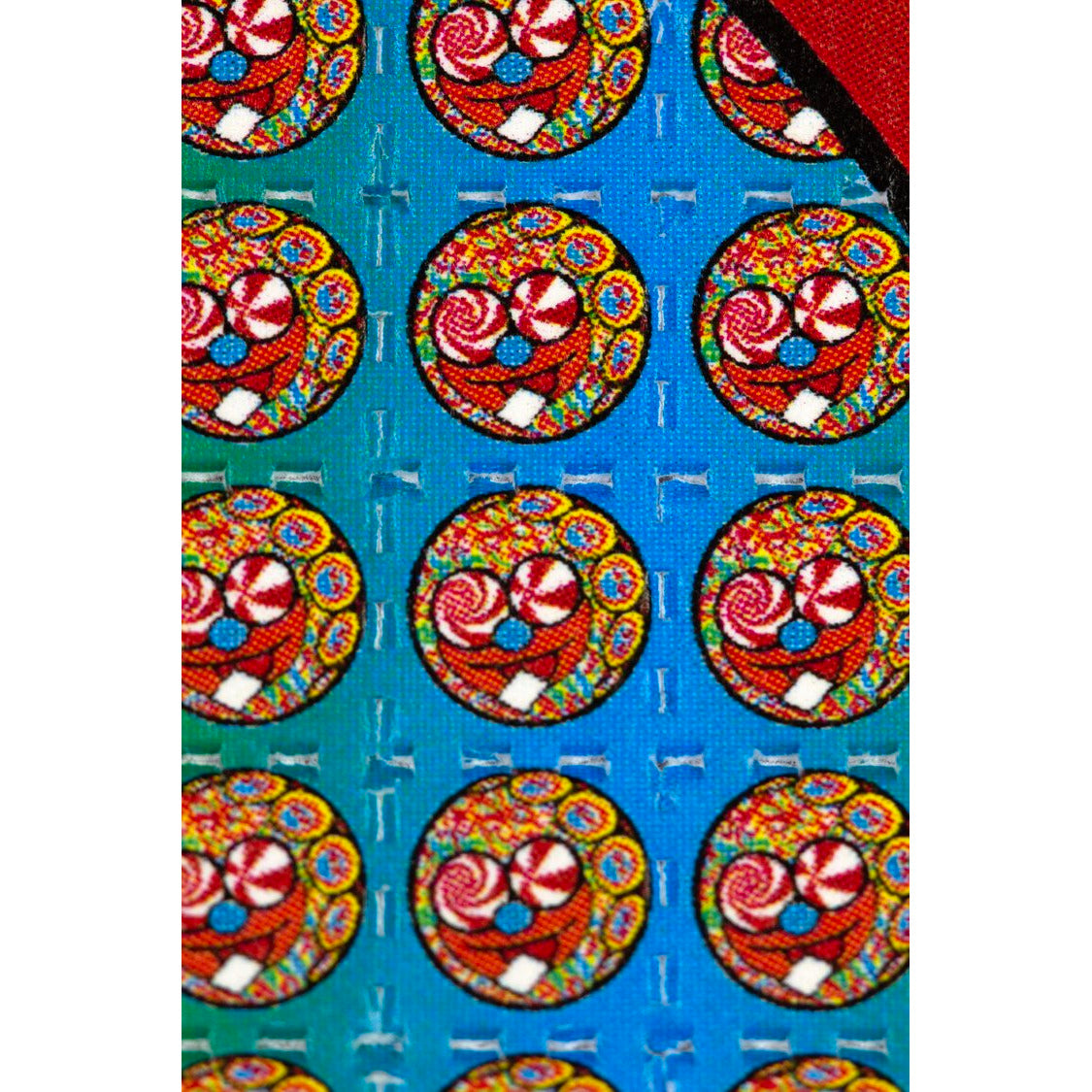 Slinger x Original Gongster A.K.A. Mike Gong x Pyroscopic Acid Eater Girl (Rainbow), 2023 Print On Blotter Paper 7.75 x 7.75 in Edition of 1000