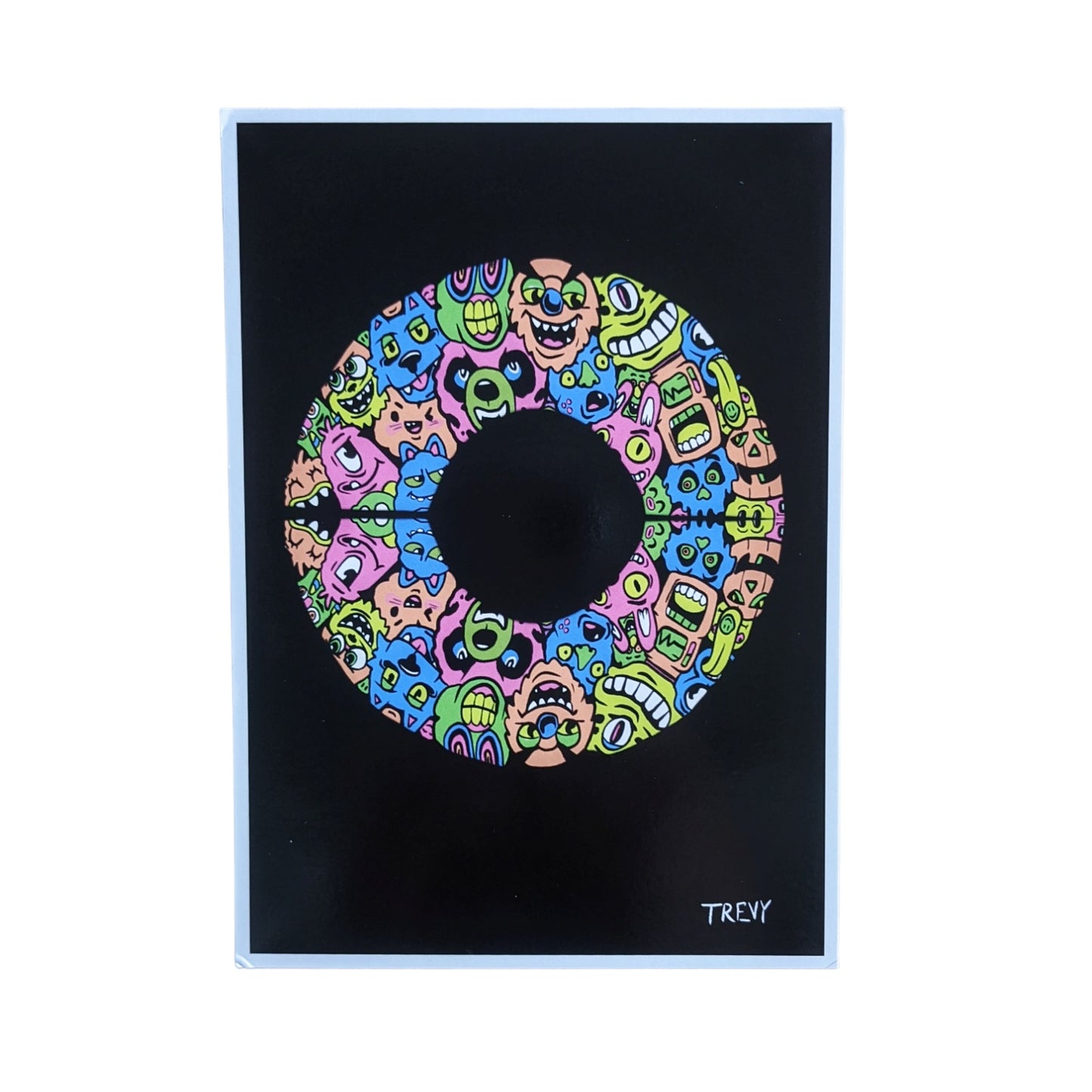 Trevy Metal "Black Monsters" Print