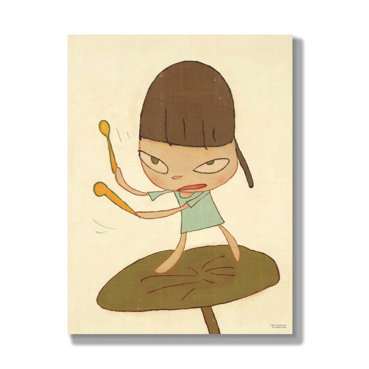 Yoshitomo Nara "Marching on a Butterbur Leaf" Print